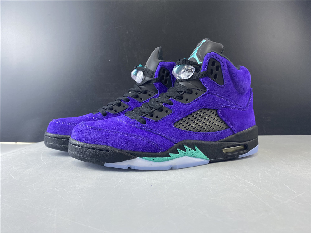 2020 Air Jordan 5 Alternate Grape Purple Black Shoes